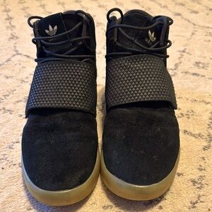 Adidas Tubular Black High-Top Sneakers